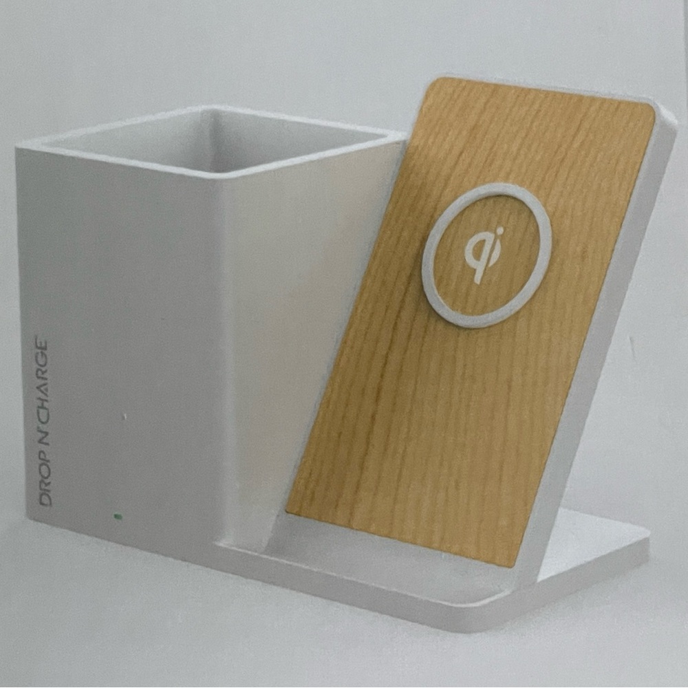 NEW Wireless Charging Stand Desk Organizer Drop N' Charge by Rejuice